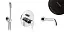 Система скрытого монтажа для ванны Bruma Leaf на 2 потока Set 167 130 1 NS-DoubleB, Night Sky